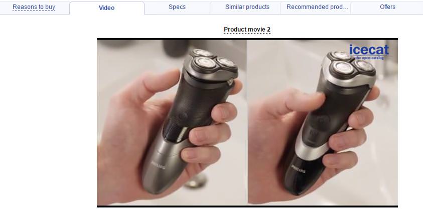 Product video in Icecat